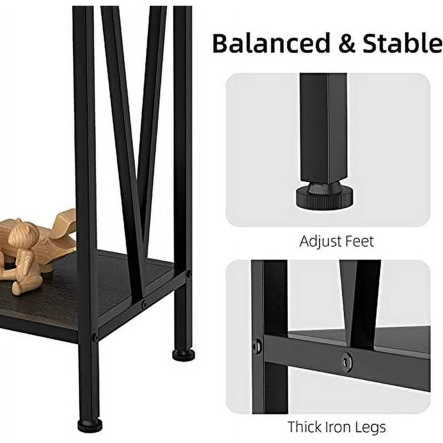 2 tier narrow Console Sofa Side Table for Entryway, Hallway Living Room office/home