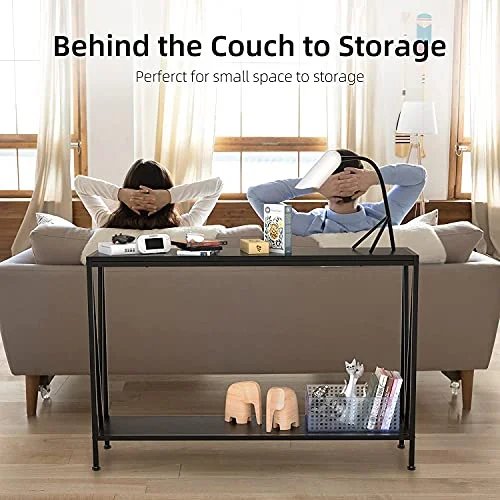 2 tier narrow Console Sofa Side Table for Entryway, Hallway Living Room office/home
