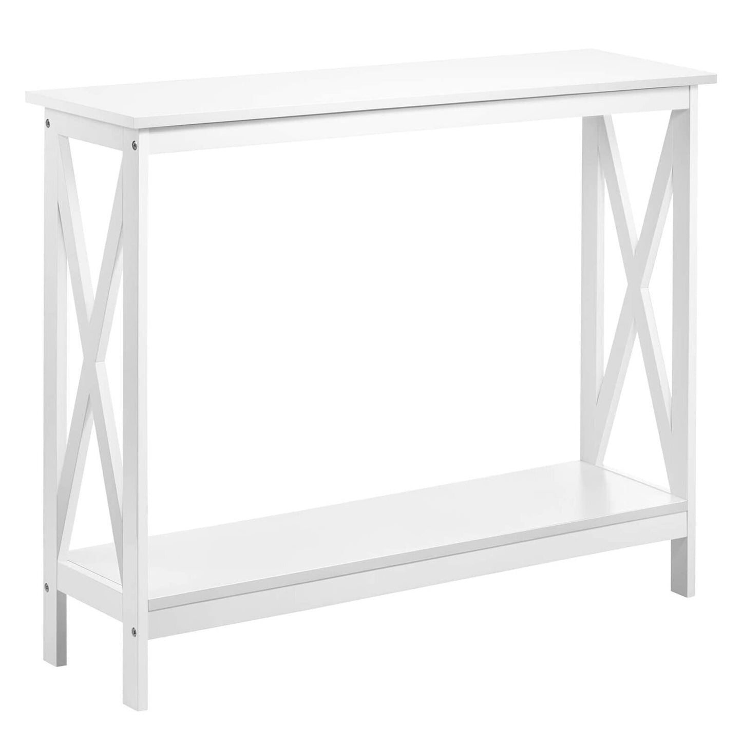 2 tier Small Narrow Entryway Table/hallway table with Storage Shelf, Console Table Hallway Table for room/homes/office