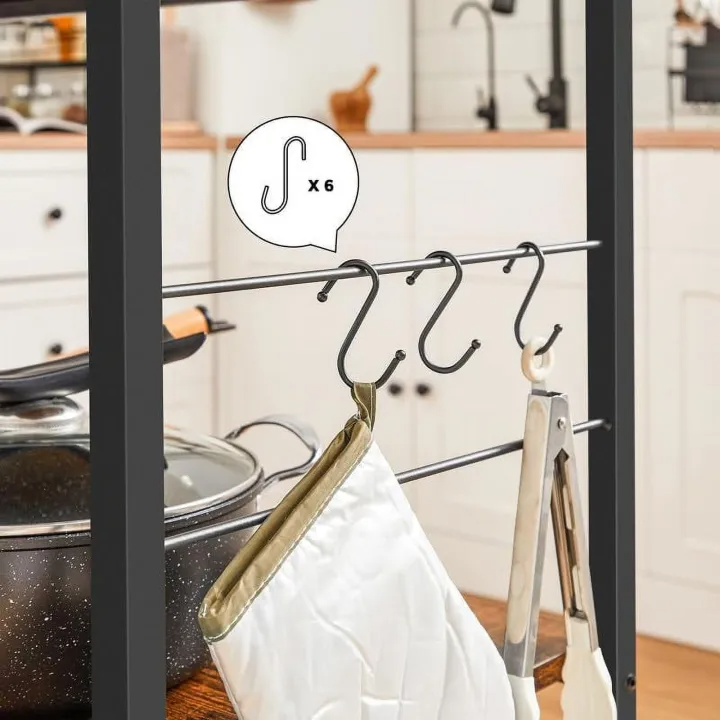 3 Tier Kitchen Bakers Rack, Kitchen Shelf Rack, Microwave Oven Stand