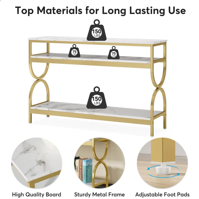 3 Tier Console Table for Entryway, Hallway, living room and office