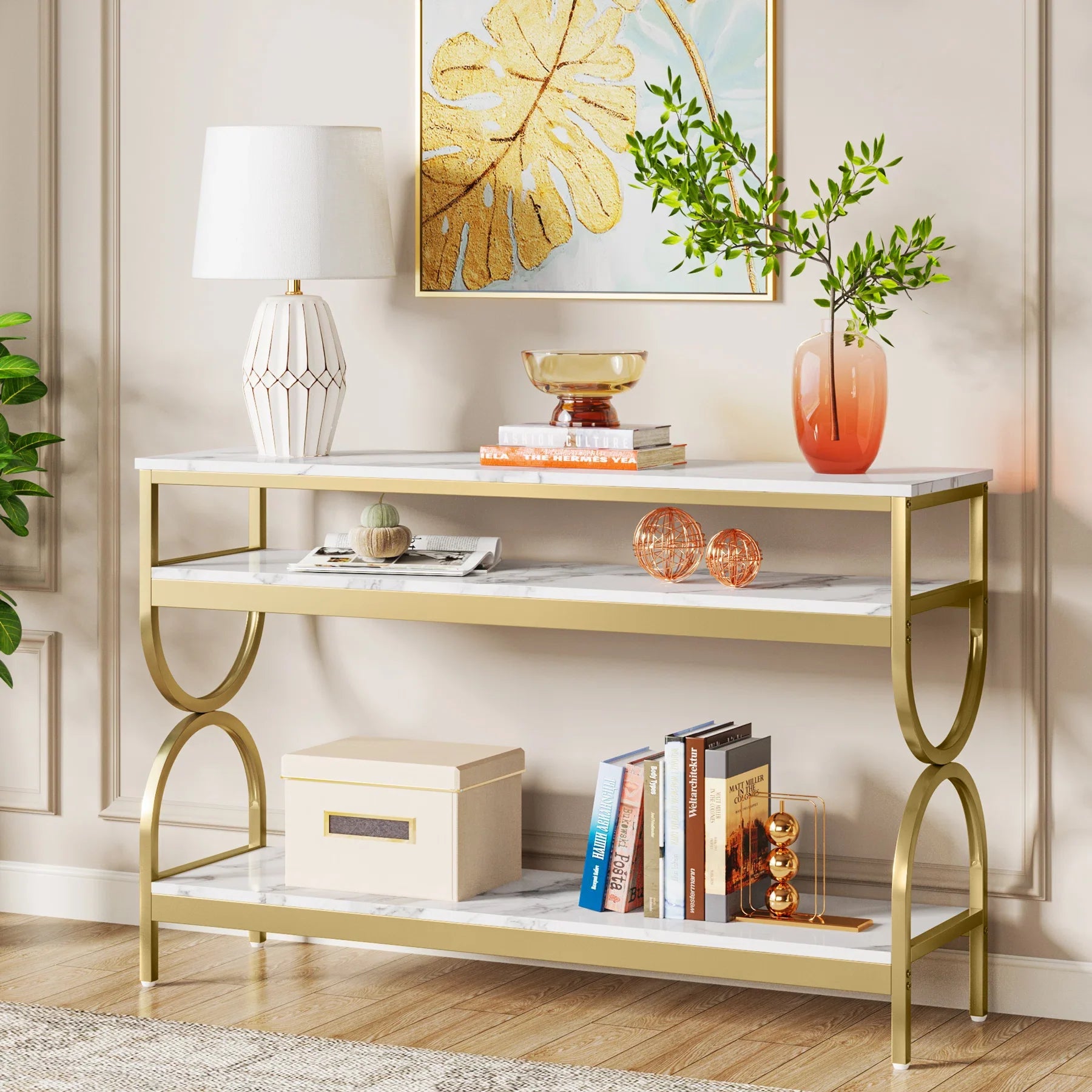 3 Tier Console Table for Entryway, Hallway, living room and office