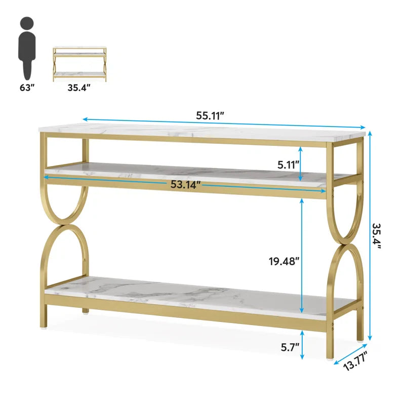 3 Tier Console Table for Entryway, Hallway, living room and office