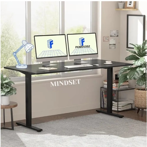 Black Metal Gaming Desk with Wooden Top, Ergonomic Office Workstation, Modern PC Laptop Table, Study Desk with Headset Holder, Home Office Computer Desk