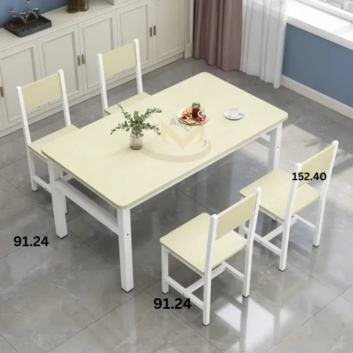 Dining Table 4 Seater, rectangular simple table and chair, Modern Dining room Sets for Home & Kitchen, Dining set