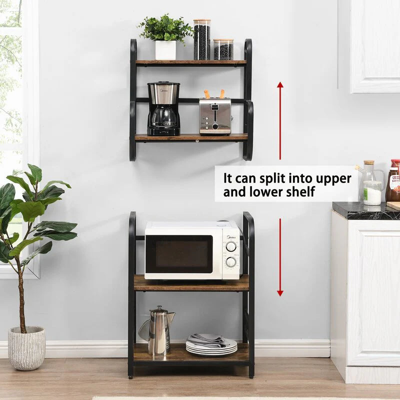 Two Way In Bakers Rack - Versatile 4-Tier Organizer for Kitchen Storage and Baking Supplies