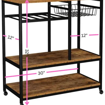 Kitchen racks Space Saver Racks utility microwaves stand with wheel kitchen space organizer Microwave Oven Stand with Shelves and Baskets