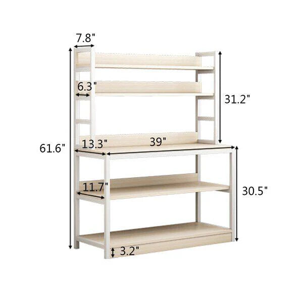 Versatile 5-Tier Bakers Organizer Rack - Perfect for Home Baking Storage