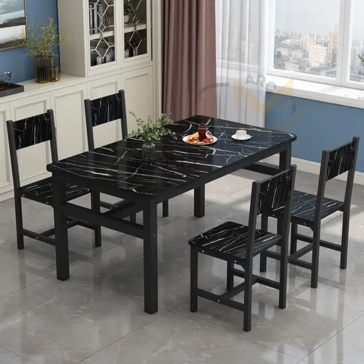 Dining Table 4 Seater, rectangular simple table and chair, Modern Dining room Sets for Home & Kitchen, Dining set