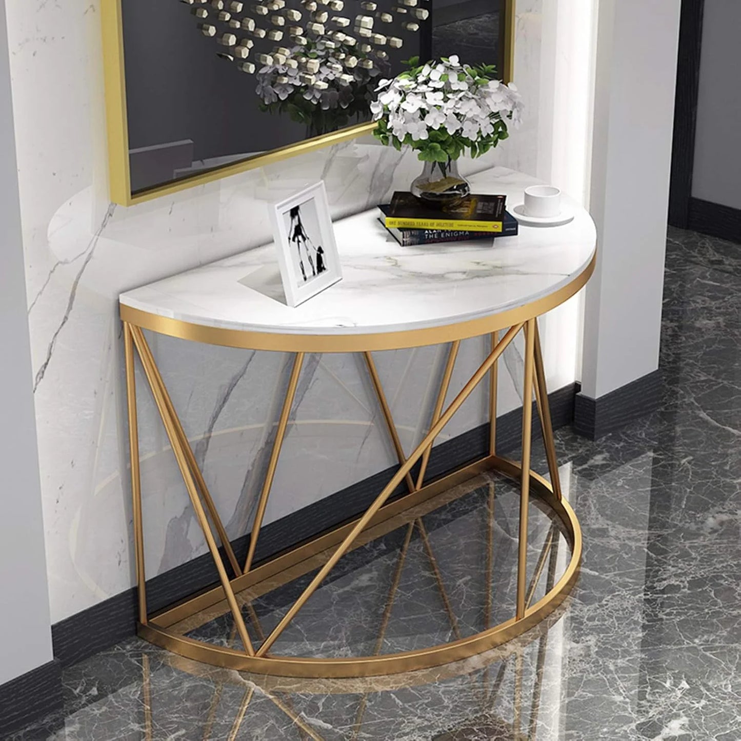 Stylish Living Room Console Table - Versatile Entryway and Hallway Organizer