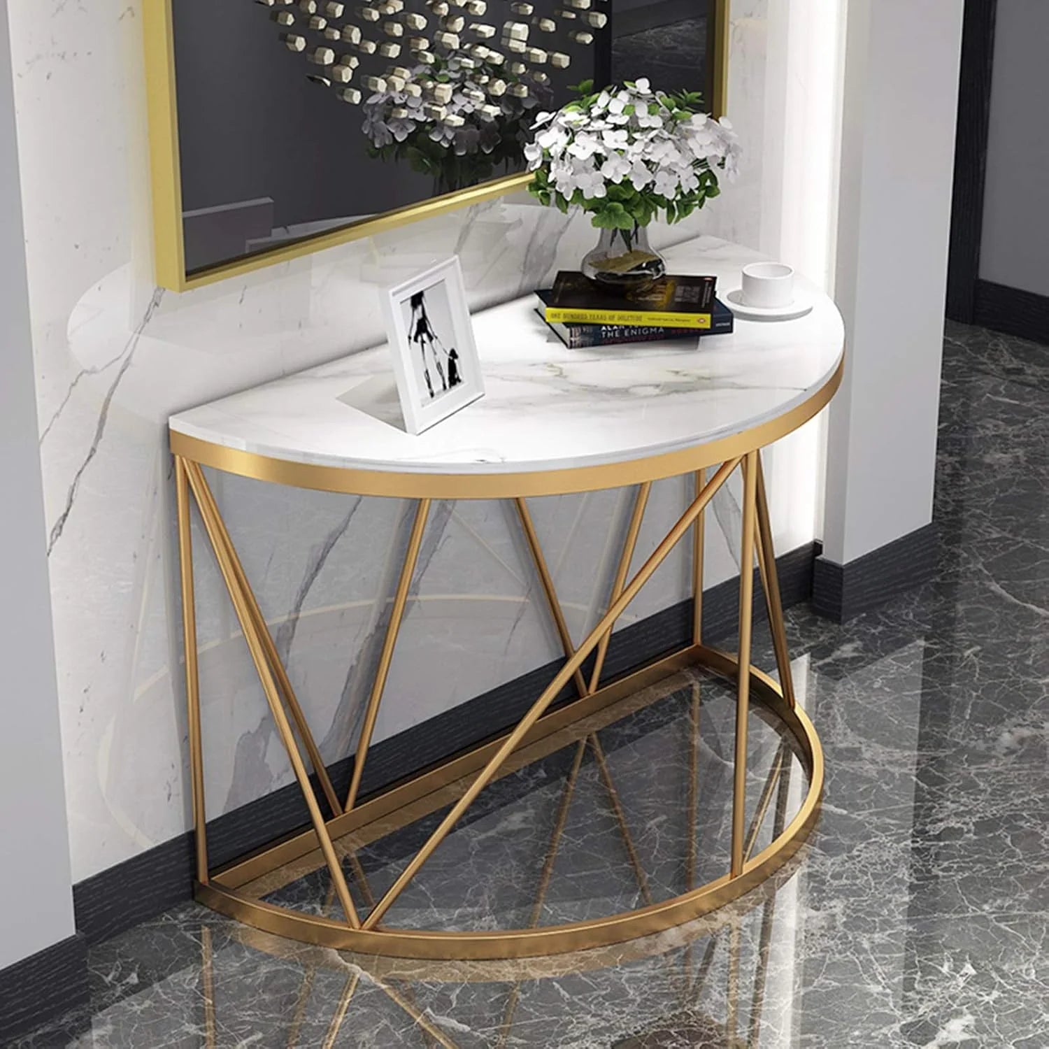 Stylish Living Room Console Table - Versatile Entryway and Hallway Organizer