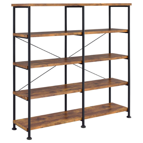 5 Tier Wooden Shelf, Bookcase and Wooden Rack, Versatile Bookshelf for Living Room