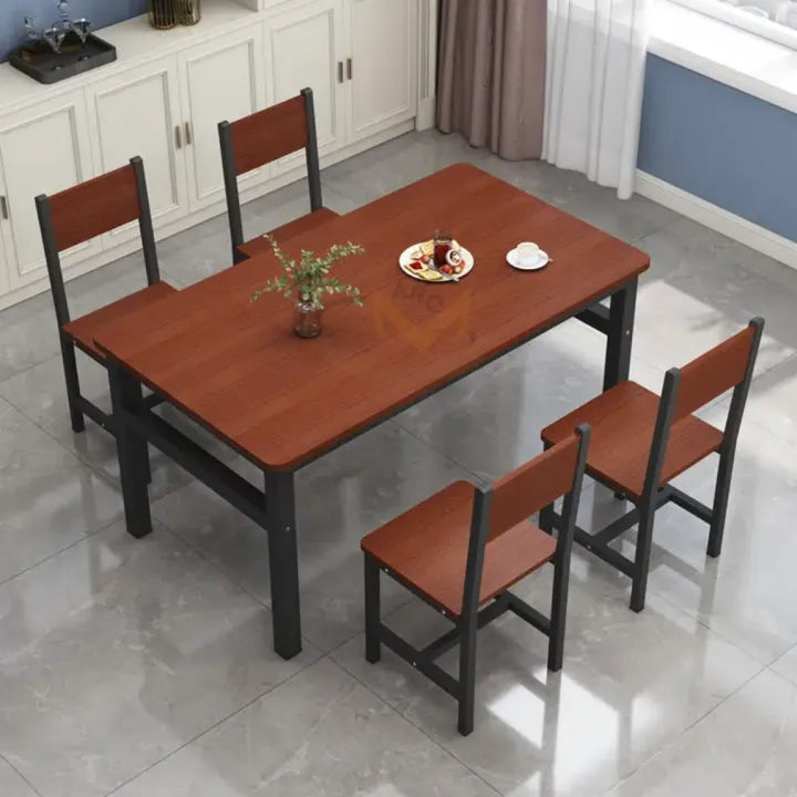 Dining Table 4 Seater, rectangular simple table and chair, Modern Dining room Sets for Home & Kitchen, Dining set