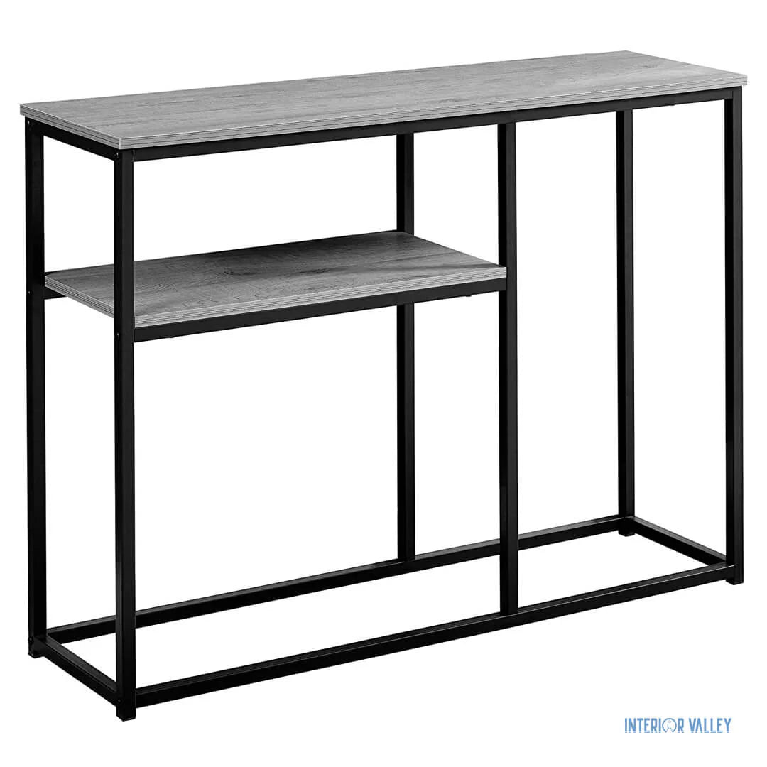 2-Tier Slim Console Table - Stylish Entryway Table with Open Storage Shelf| Console tables