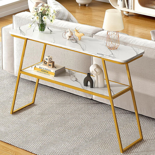 2-Tier Stylish Dland Console Table - Modern Entryway and Living Room Organizer