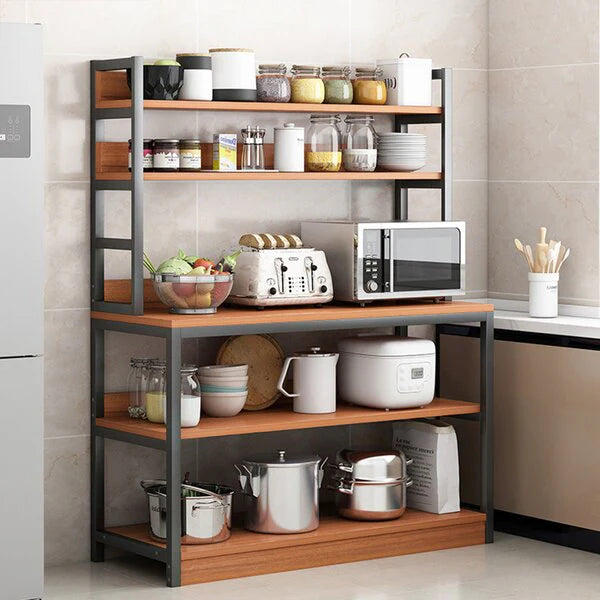 Versatile 5-Tier Bakers Organizer Rack - Perfect for Home Baking Storage
