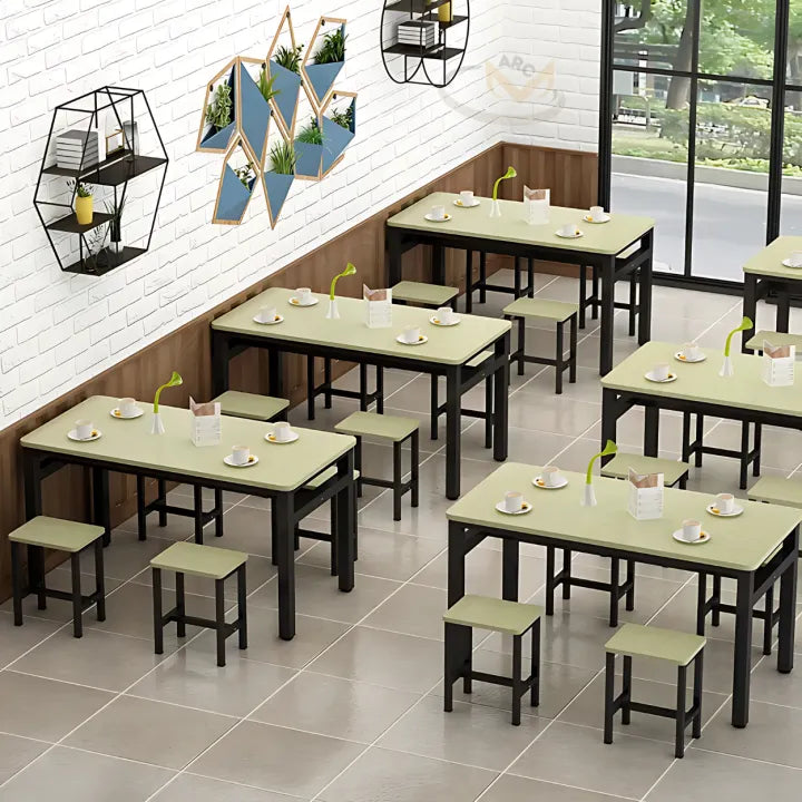Dining Set sturdy metal frame, Compact 4 pieces dining set for cozy homes, Small Spaces, Breakfast Nook, Chairs for Home Furniture